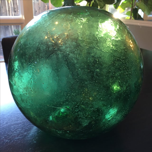 Emerald Green Sea Glass Balls Set of 3 Chairish