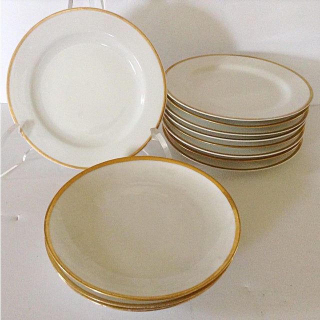 Limoges Gold Rim Bread & Butter Plates Set of 12 Chairish