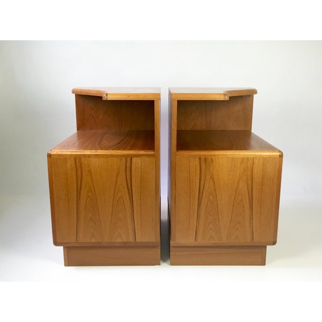 Vintage Modican Canadian Teak Nightstands Pair Chairish