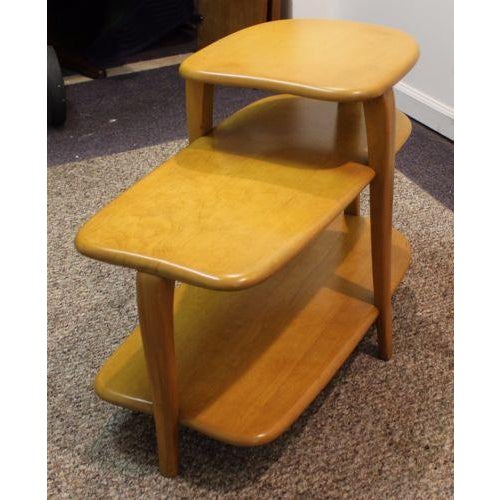 HeywoodWakefield MidCentury 3Tier Side Table Chairish