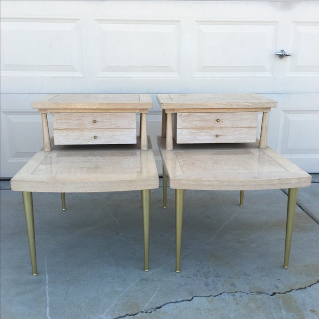 MidCentury Modern Lane Maple Nightstands A Pair Chairish