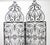 Wrought iron room divider screen