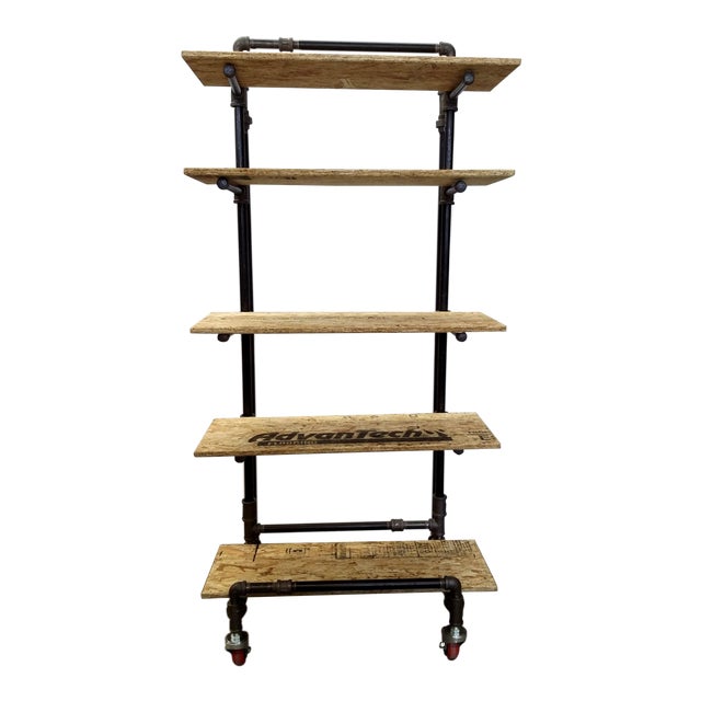 Adjustable Black Pipe Shelf Unit Chairish