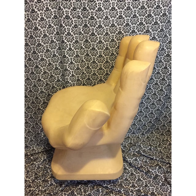 MidCentury Modern Plastic Resin Hand Chair Chairish