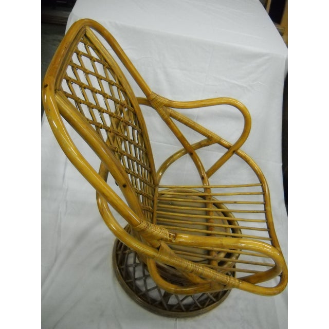 Swivel Bamboo Chair Chairish