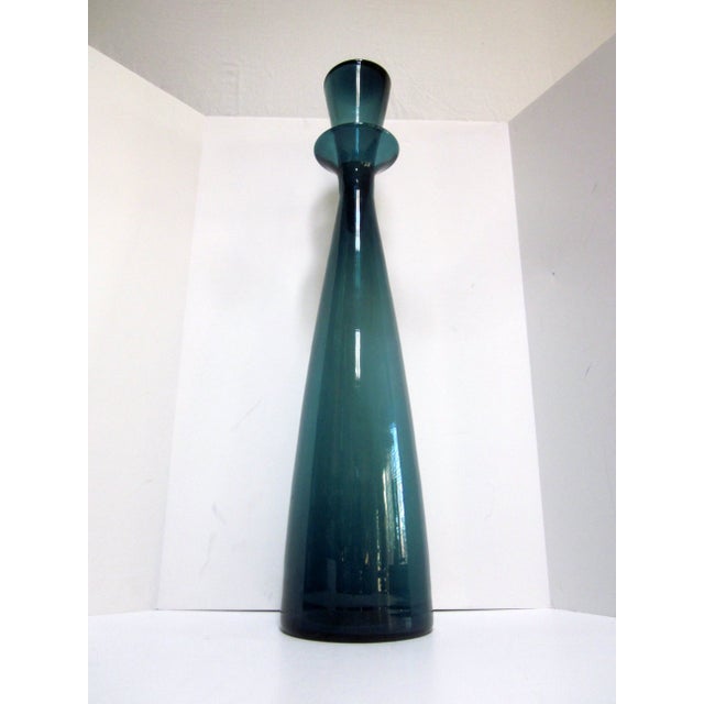 Blenko Art Glass Decanter Bottle Chairish