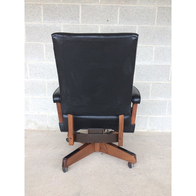 Vintage Hon Furniture MidCentury Modern Faux Leather Desk Chair Chairish