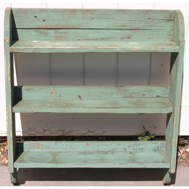 Antique Painted Pine Shelving Unit Chairish