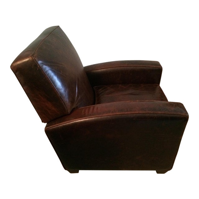 Restoration Hardware Leather Reclining Chair | Chairish (640 x 640 Pixel)