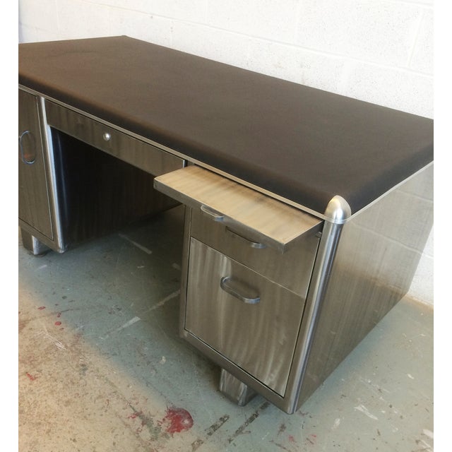 Mid Century Tanker Desk, Steelcase Manufacturing Chairish