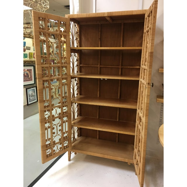 Bohemian Rattan Storage Chairish