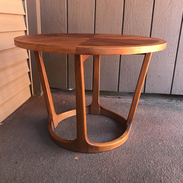 MidCentury Modern Round Lane Side Table Chairish