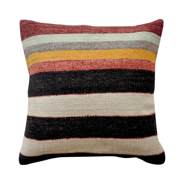 Modern Stripe Vintage Turkish Kilim Pillow Cover Chairish
