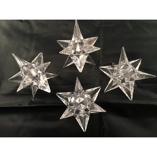 Rosenthal Crystal Star Candle Holders 4 Chairish