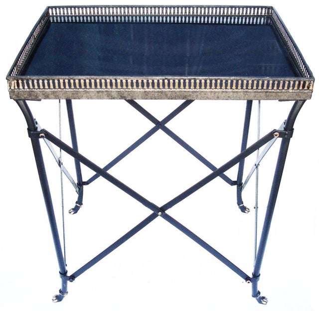 Granite Top Federalist Side Table Chairish