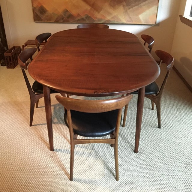 Kurt Ostervig Dining Table & Chairs Set of 7 Chairish