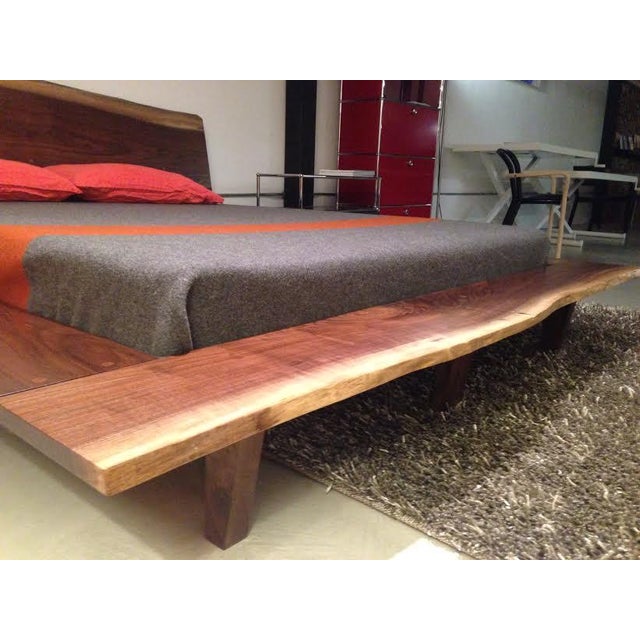 Solid Walnut Bed, Live Edge Headboard/Baseboard Chairish