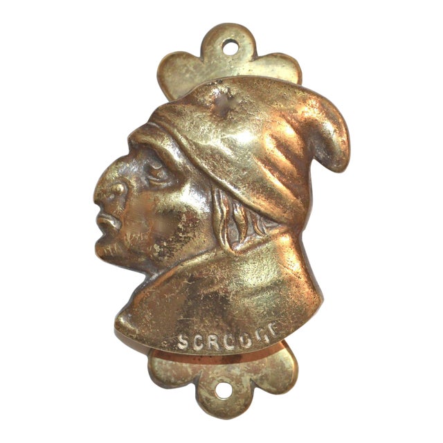 Vintage Ebenezer Scrooge Door Knocker Chairish