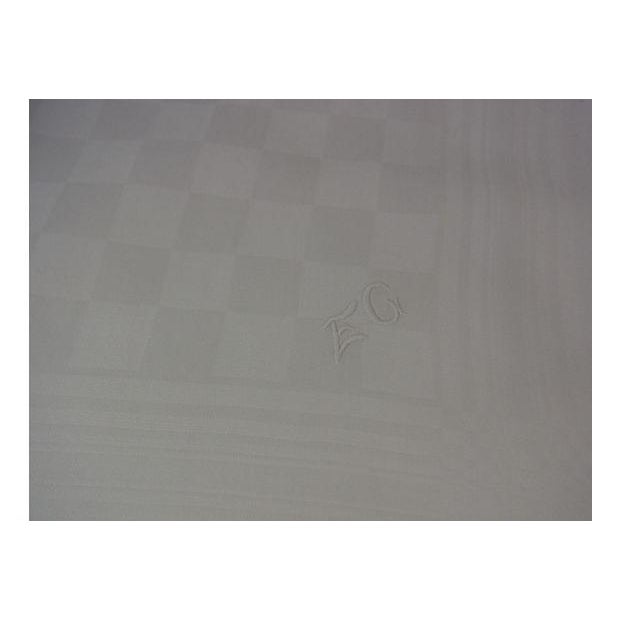 German White Linen Embroidered Tablecloth Chairish