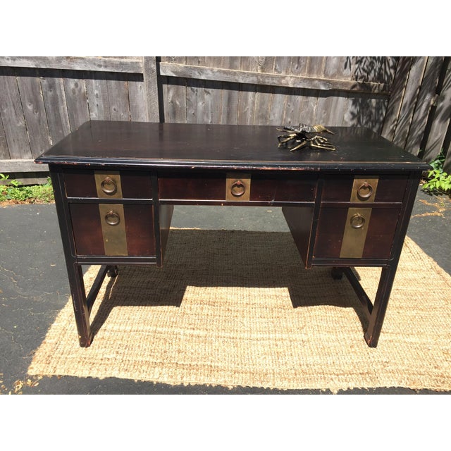 Dark Brown Vintage Bassett Desk Chairish