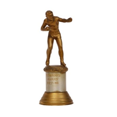 Vintage 1948 Figural Boxing Trophy Chairish