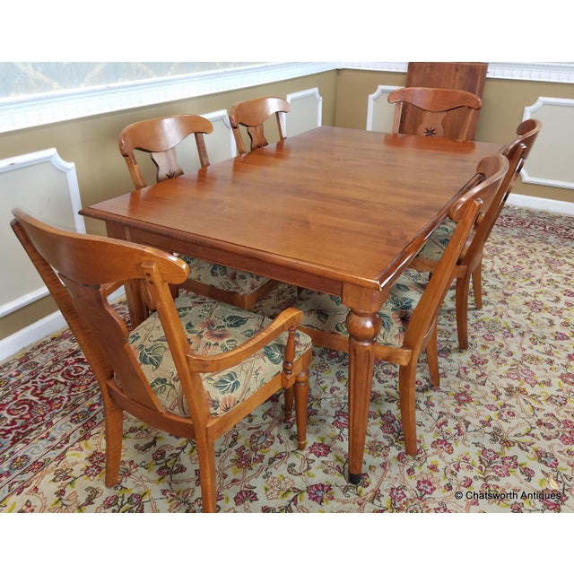 Ethan Allen Country Crossing Dining Set Set of 7 Chairish
