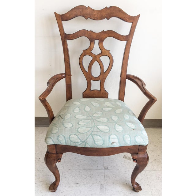 French Country Pine Dining Chairs, Set of 6 Chairish