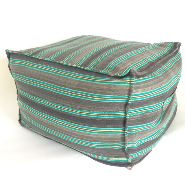 Turquoise Square Ottoman Chairish