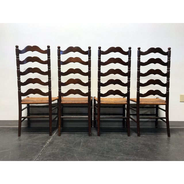 Tell City Vintage Ladder Back Dining Chairs Set of 4 Chairish
