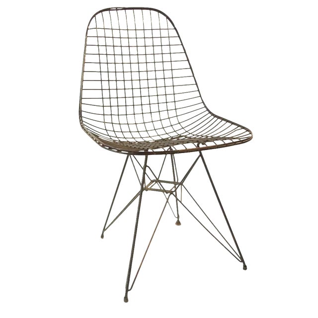 Eames MidCentury Wire Chair Chairish