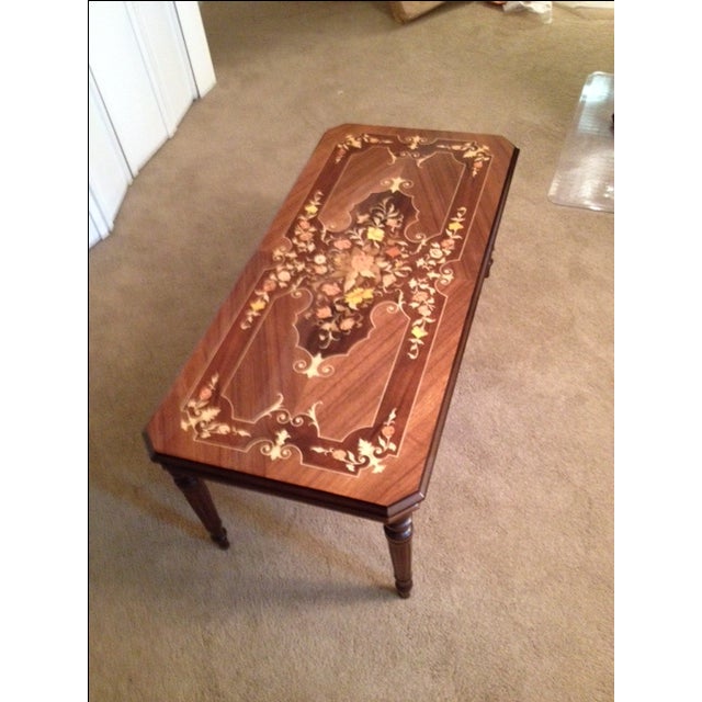 Vintage Italian Inlay Coffee Table Chairish