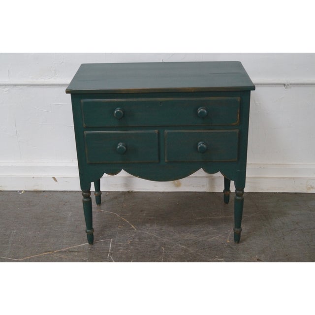Lexington Green Painted Country Style Bedside Table ...