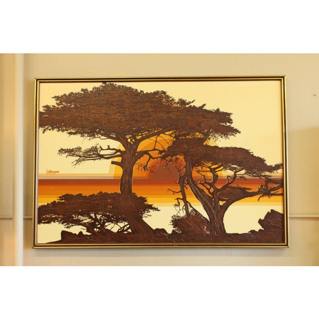 MidCentury Letterman Painting Chairish