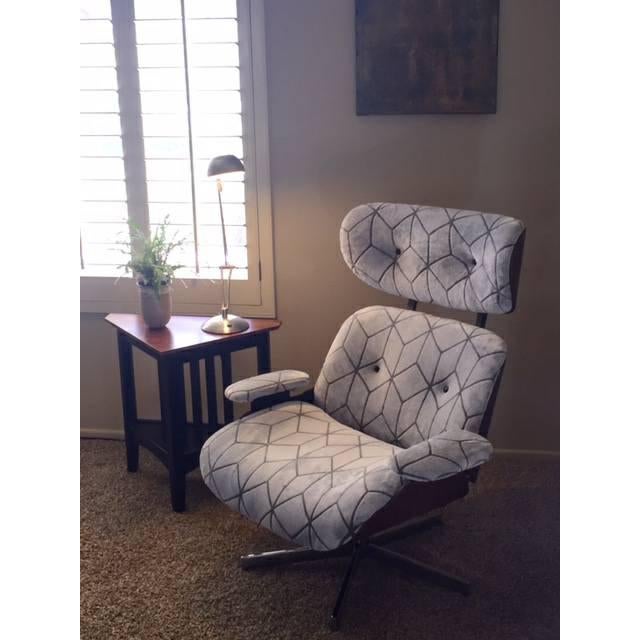 Eames Style Reupholstered Lounge Chair Chairish