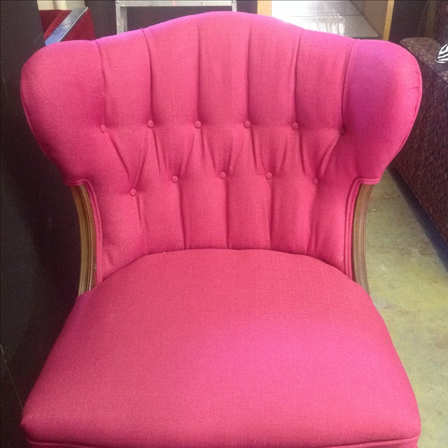 Hot Pink RegencyStyle Chairs A Pair Chairish