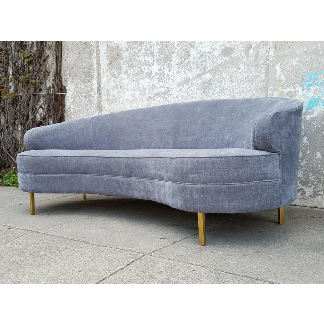 Light Grey Velvet Sofa Chairish