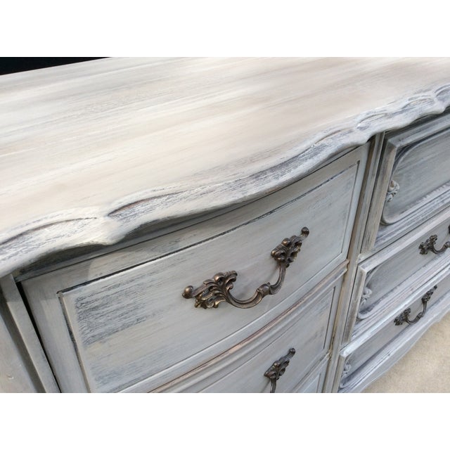 Distressed NineDrawer French Provincial Dresser Chairish