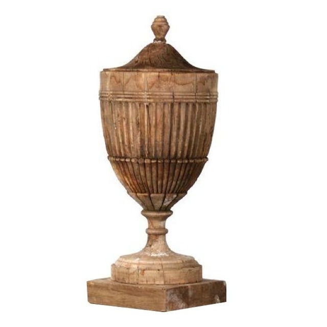 Wooden Urn Architectural Element Chairish