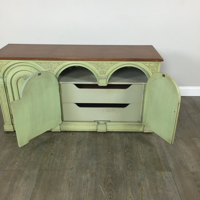 Henredon LightGreen Sideboard Credenza Chairish
