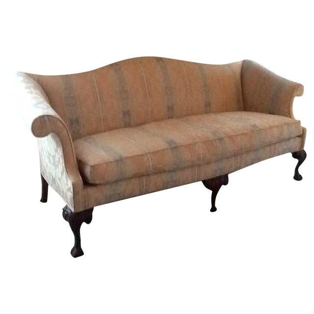 Queen Anne Style Camelback Sofa Chairish
