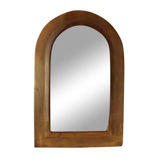 Arched Brass Mirror Chairish
