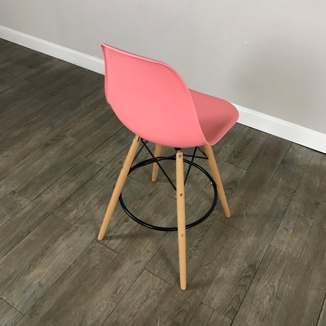 Pink MidCentury Bar Stools Set of 2 Chairish