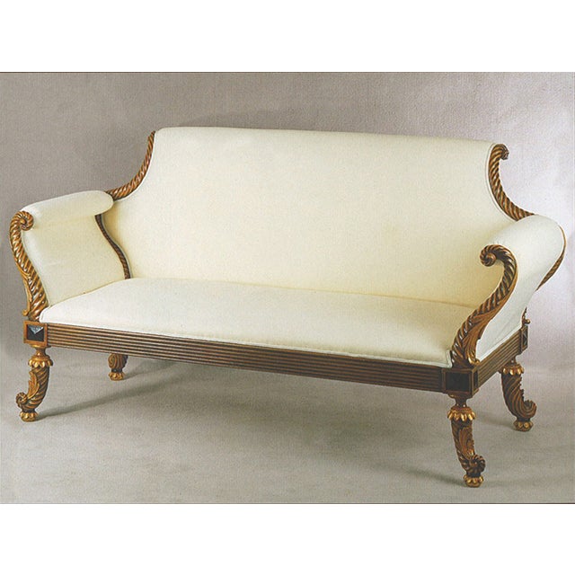 Handmade Italian Hand Carved Wood Sofa Chairish