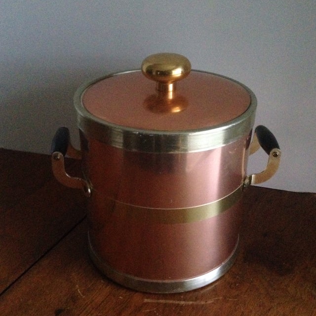 Vintage Brass/Copper Ice Bucket Chairish