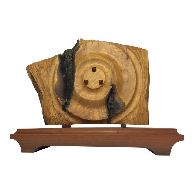 Unique Carved Wood Slab Sculpture Chairish