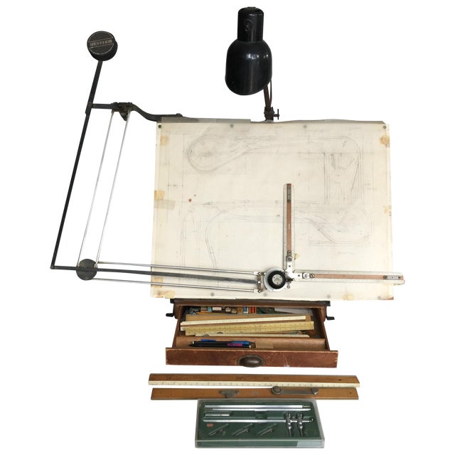 Antique Albert Nestler Drafting Board Table Top Chairish