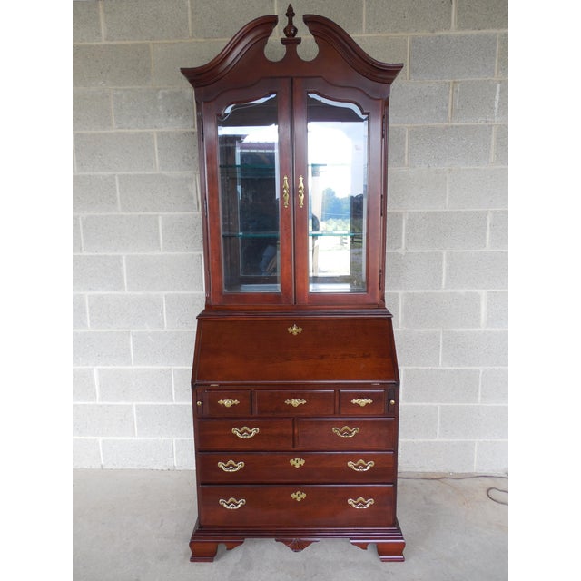Thomasville Collectors Cherry Chippendale Secretary Desk ...
