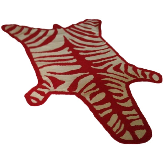 Jonathan Adler Zebra Rug - 5' x 7' | Chairish