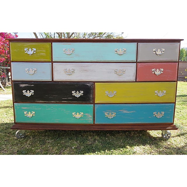 Industrial Rustic MultiColored Dresser Chairish