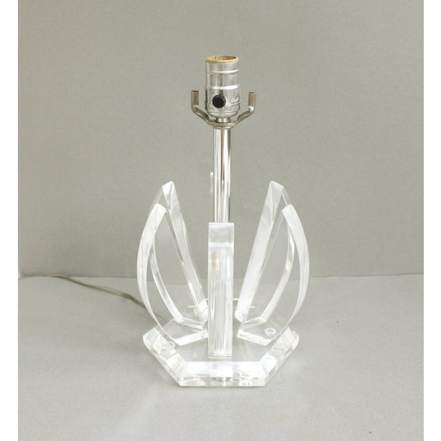 Vintage Lucite Lamp Mid Century Modern Chairish